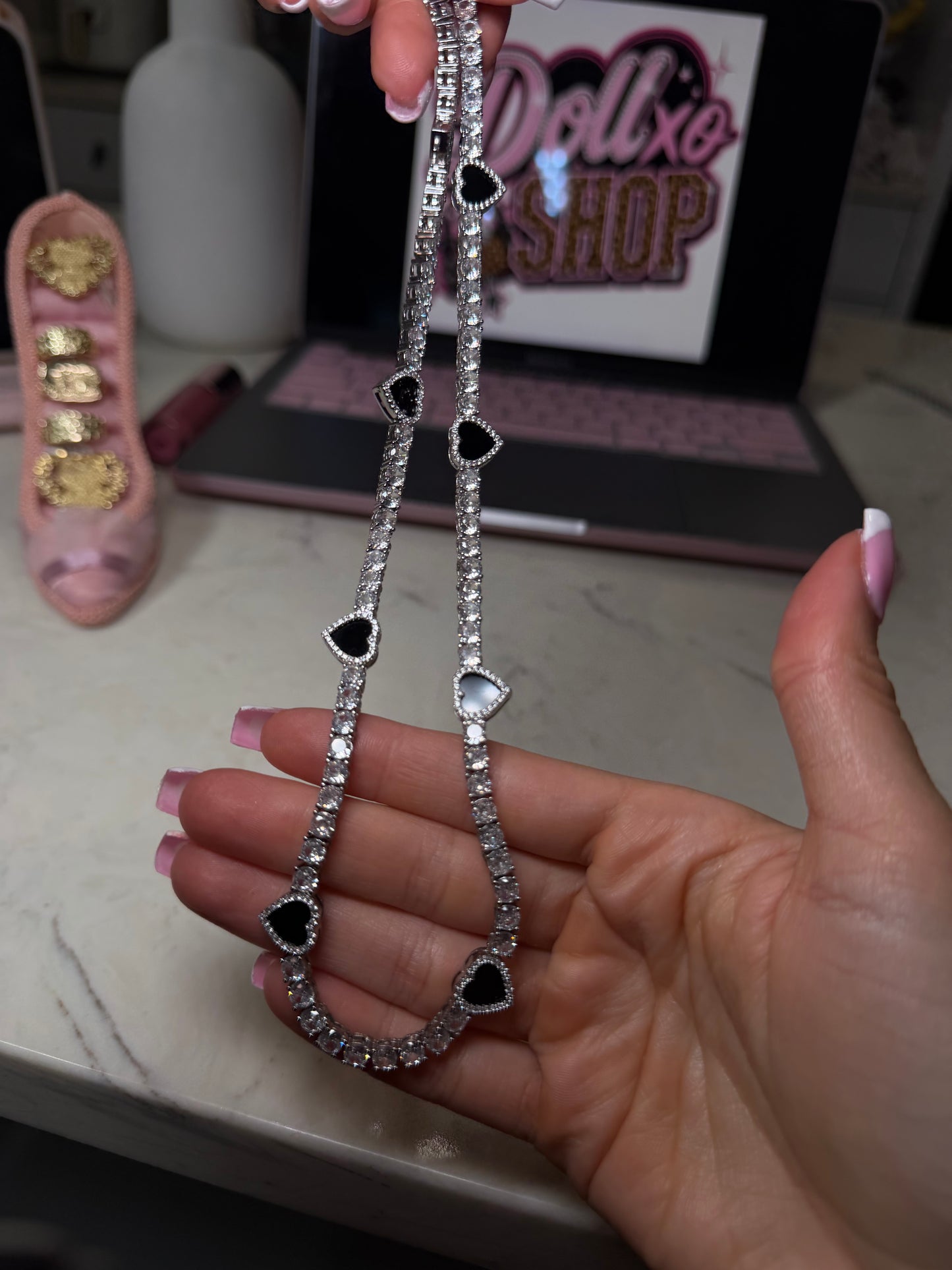 Black Heart Necklace
