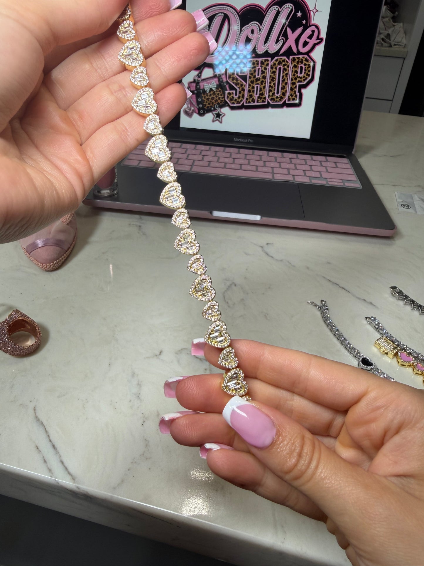 Gold Heart Bracelet
